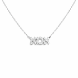 שרשרת כסף 925 אמא משובצת