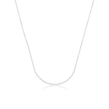 שרשרת כסף עדינה בעיצוב חלק