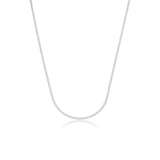 שרשרת כסף 925 קלאסית בעיצוב חלק ואלגנטי