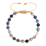 צמיד גברי עם חרוזים וחוט