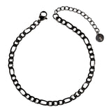 צמיד פלדת אל חלד שחור 3.5 מ"מ