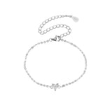 צמיד כסף סטרלינג 925 עם לב במרכז