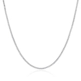 שרשרת קולר טניס כסף 925 בעיצוב קלאסי ונוצץ