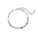 צמיד חרוזים עם כדורי סטיל לגבר