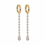 עגילי זהב 14K נופלים  מעוצבים