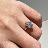 טבעת יהלום מרקיזה 2 קראט זהב 14K