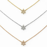 שרשרת זהב 14K מגן דוד