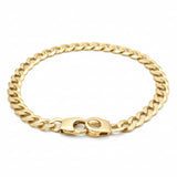 צמיד גורמט לגבר מזהב 14K עם סוגר מעוצב